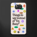 10 things to say glass case for poco x3 image