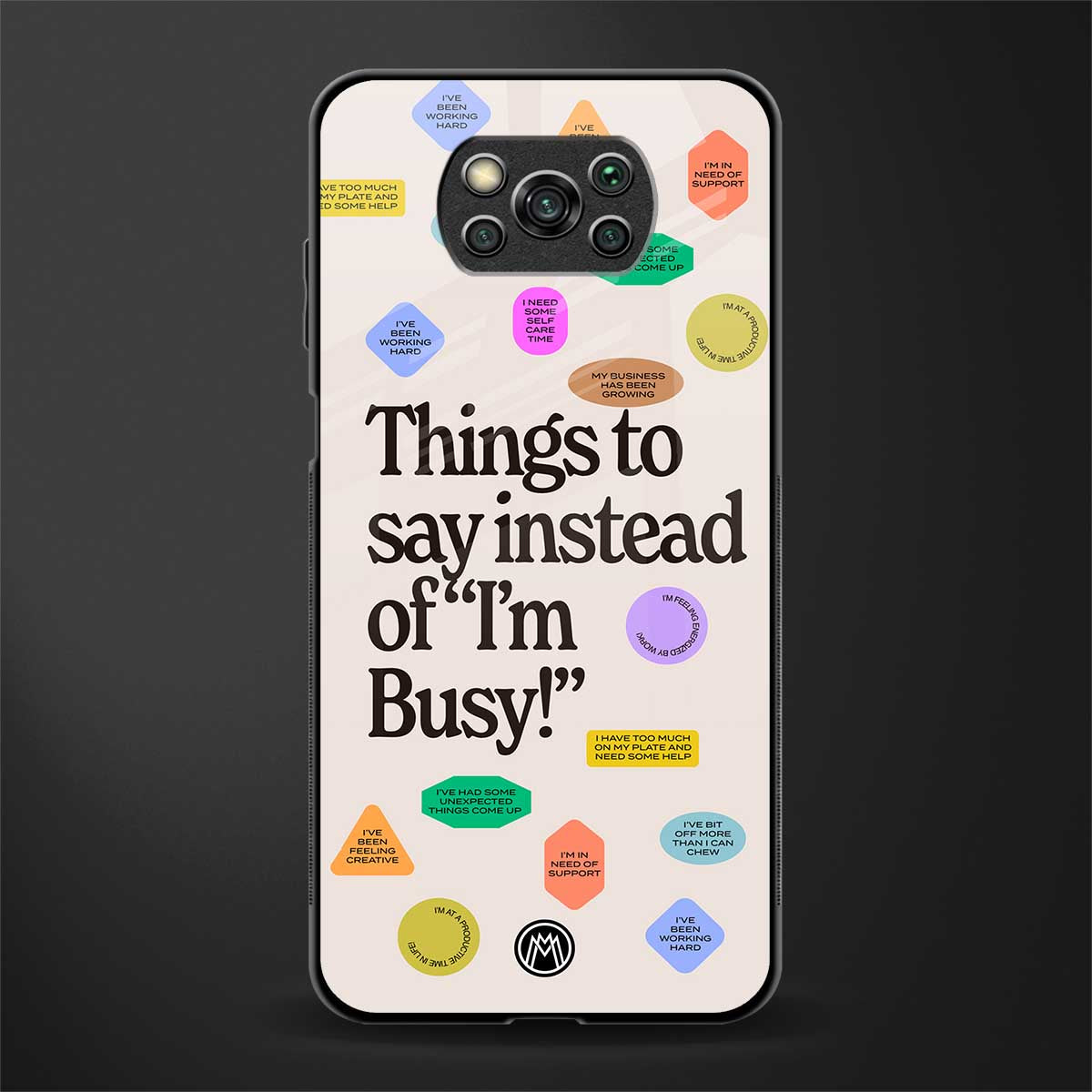 10 things to say glass case for poco x3 image