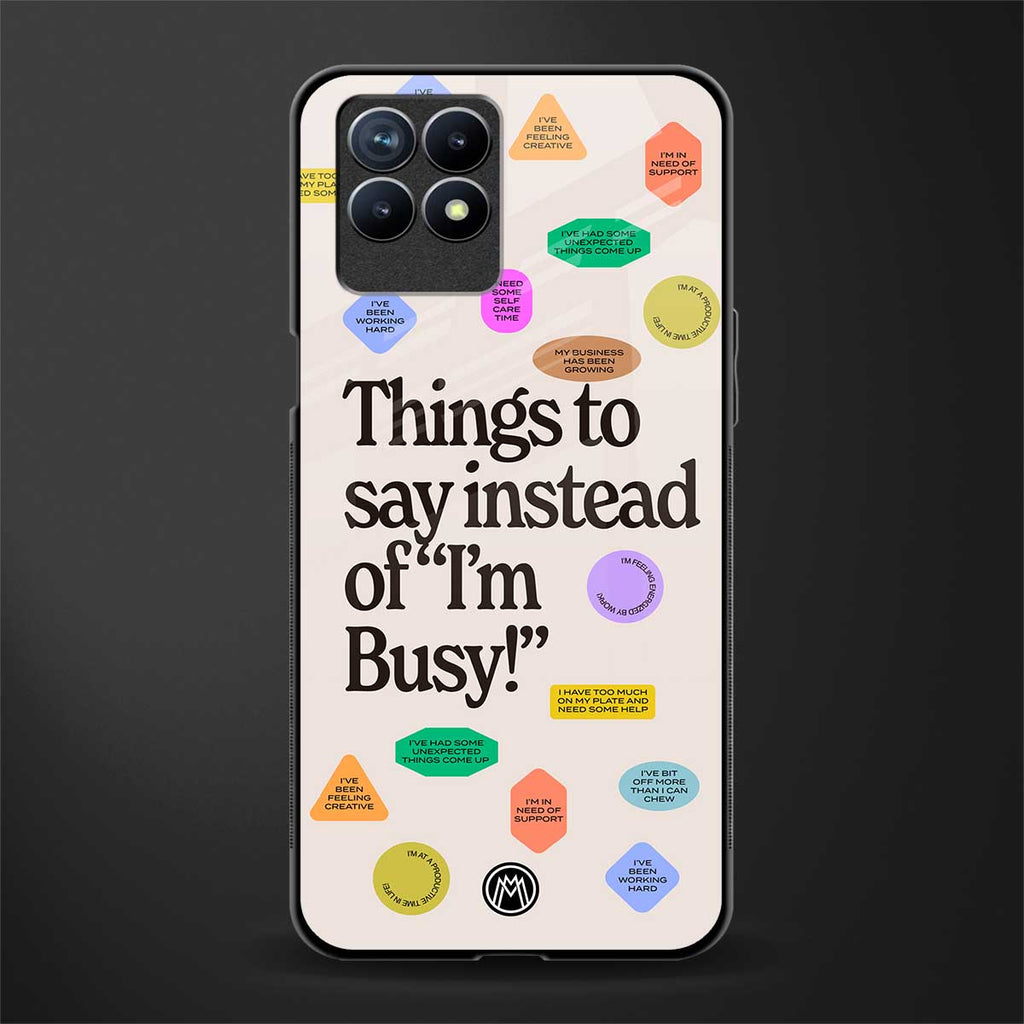 10 things to say glass case for realme 8i image