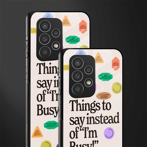 10 things to say back phone cover | glass case for samsung galaxy a23