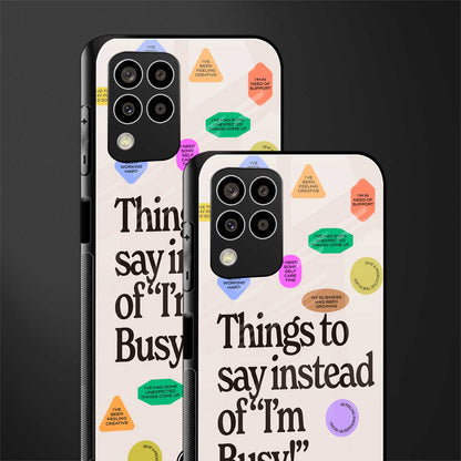 10 things to say back phone cover | glass case for samsung galaxy m33 5g