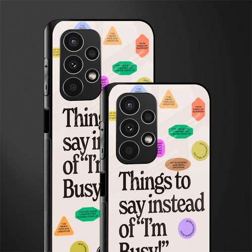 10 things to say back phone cover | glass case for samsung galaxy a13 4g