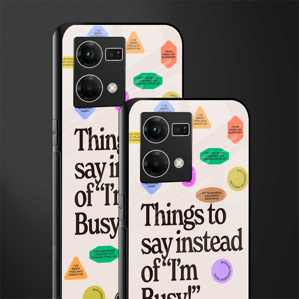 10 things to say back phone cover | glass case for oppo f21 pro 4g