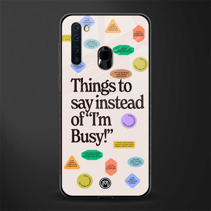 10 things to say glass case for samsung a21 image