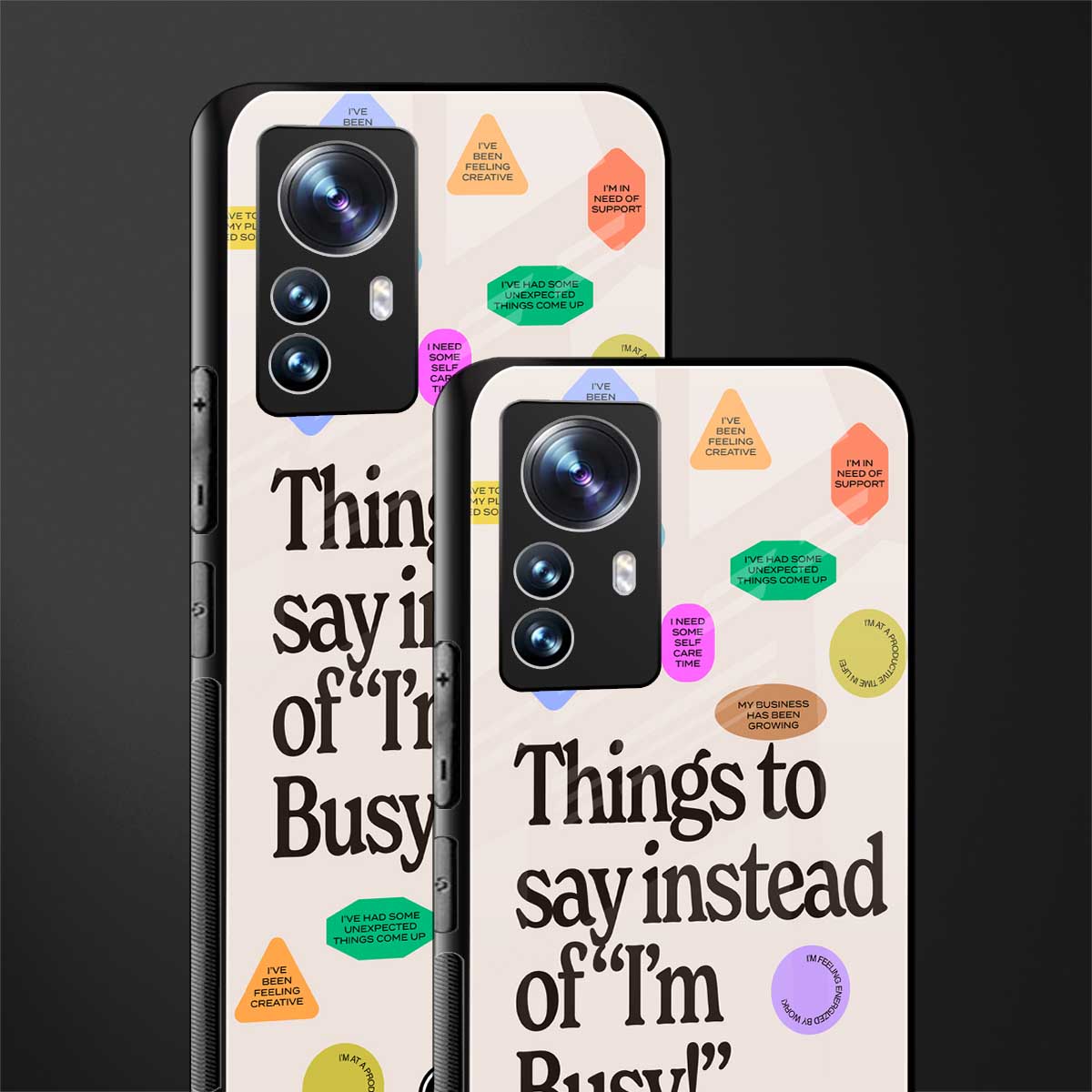 10 things to say back phone cover | glass case for xiaomi 12 pro