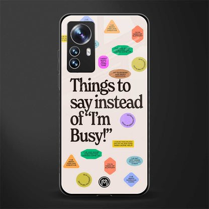 10 things to say back phone cover | glass case for xiaomi 12 pro