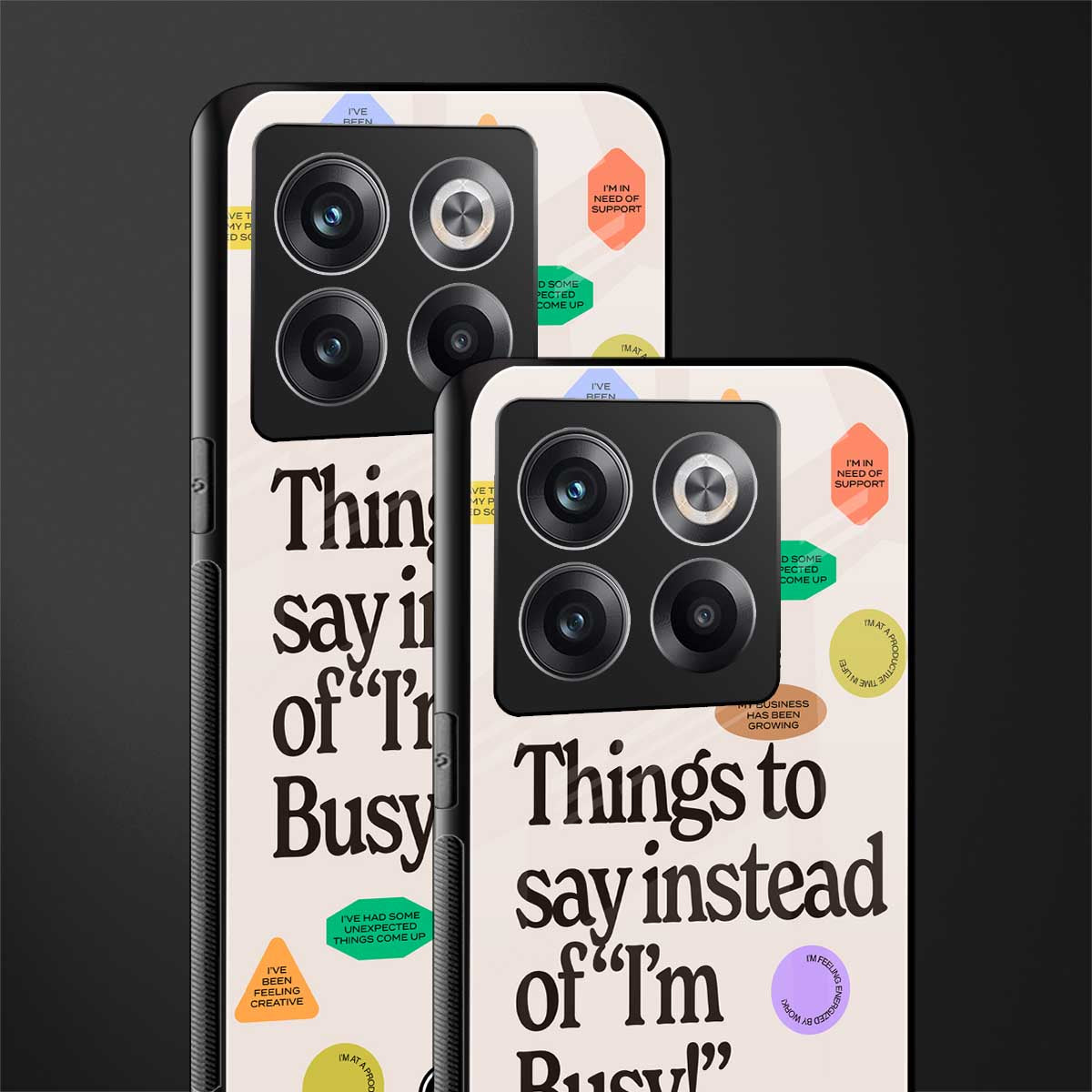 10 things to say back phone cover | glass case for oneplus 10t