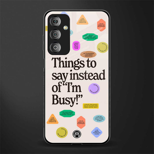 10 things to say back phone cover | glass case for samsung galaxy f23 5g