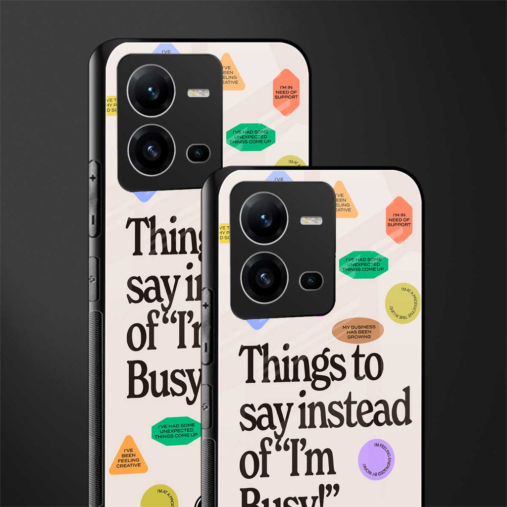 10 things to say back phone cover | glass case for vivo v25-5g