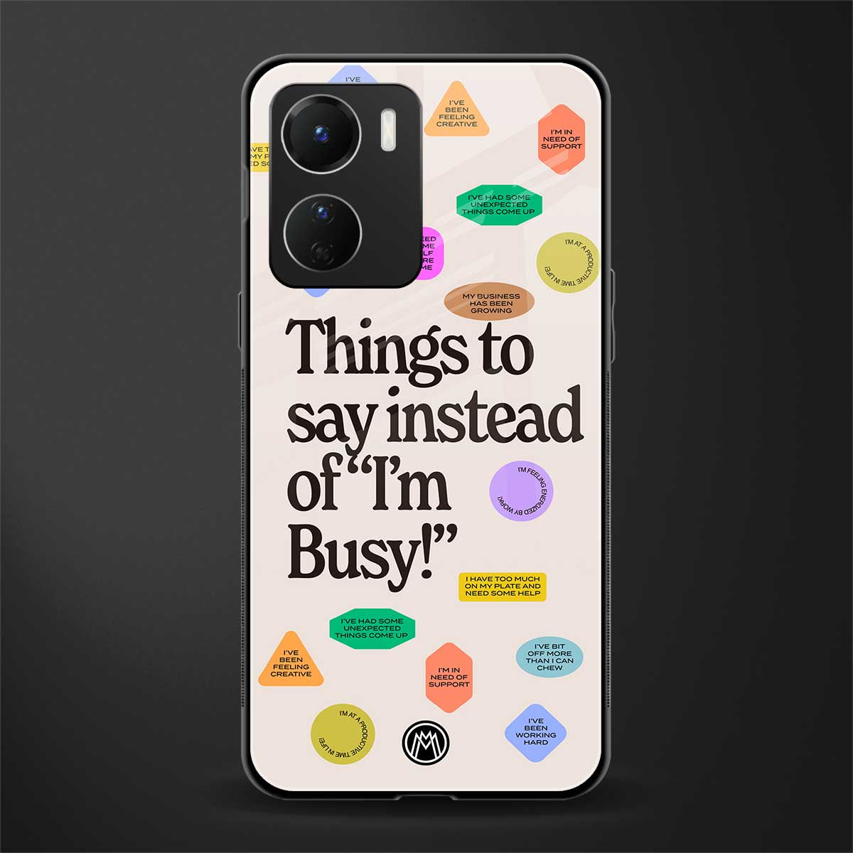 10 things to say back phone cover | glass case for vivo y16