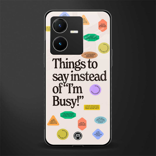 10 things to say back phone cover | glass case for vivo y22