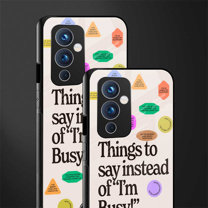 10 things to say back phone cover | glass case for oneplus 9