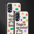 10 things to say back phone cover | glass case for oppo reno 5
