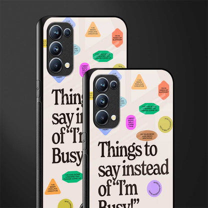 10 things to say back phone cover | glass case for oppo reno 5