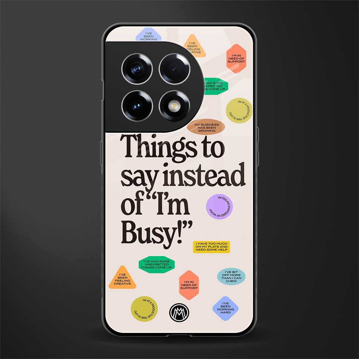 10 things to say back phone cover | glass case for oneplus 11r