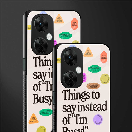 10 things to say back phone cover | glass case for oneplus nord ce 3 lite