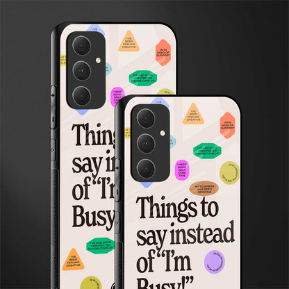 10 things to say back phone cover | glass case for samsung galaxy a54 5g