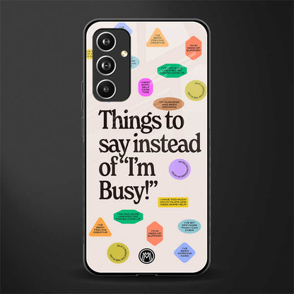 10 things to say back phone cover | glass case for samsung galaxy a54 5g