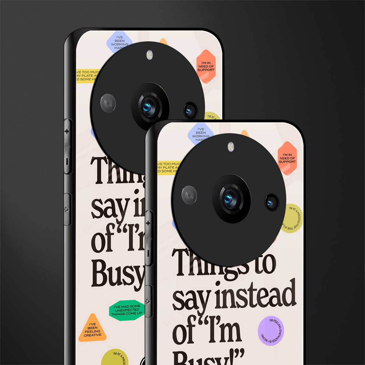 10 things to say back phone cover | glass case for realme 11 pro 5g