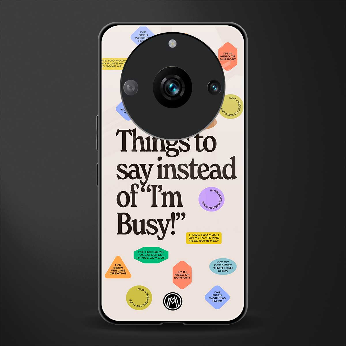 10 things to say back phone cover | glass case for realme 11 pro 5g