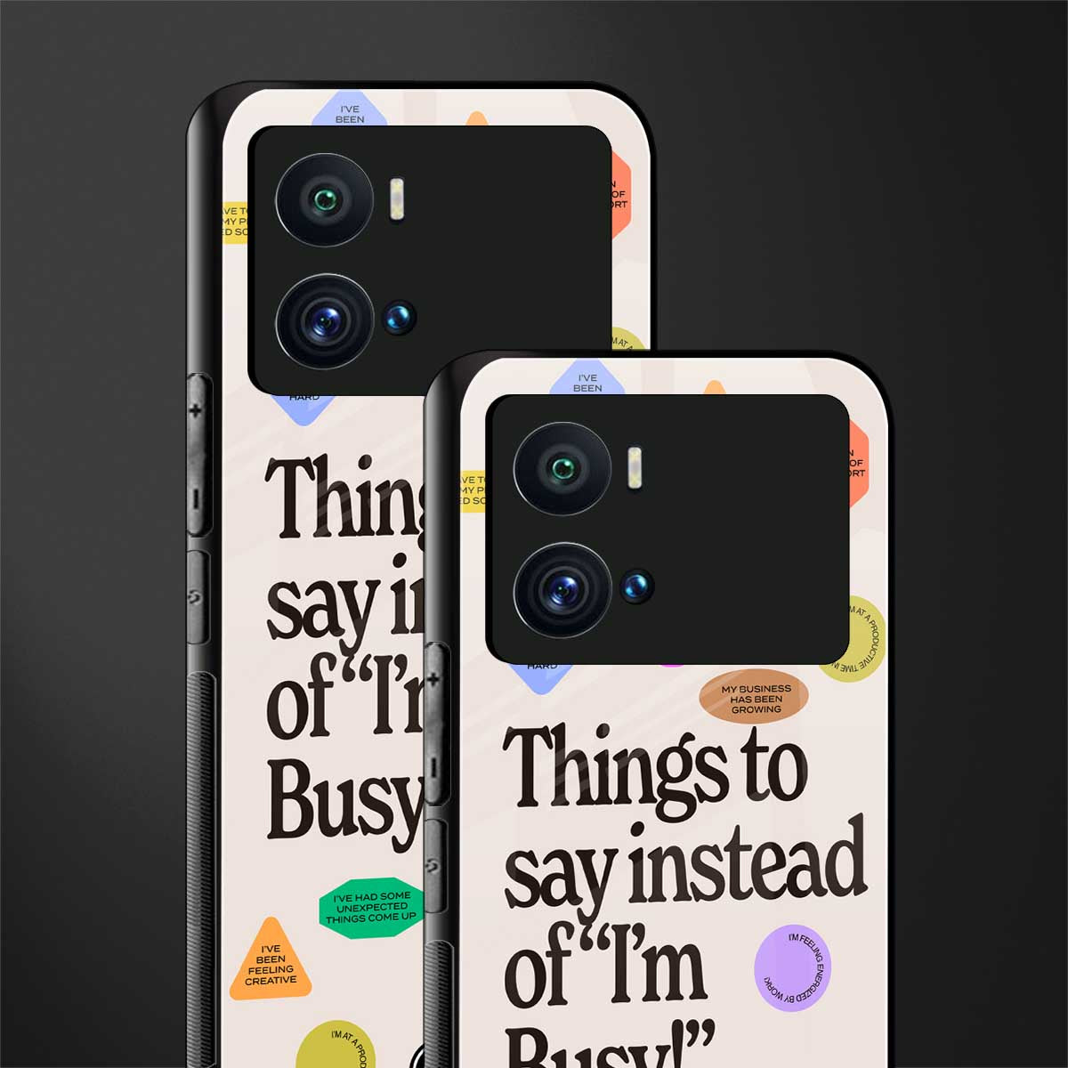 10 things to say back phone cover | glass case for iQOO 9 Pro