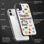 10 things to say back phone cover | glass case for vivo y35 4g