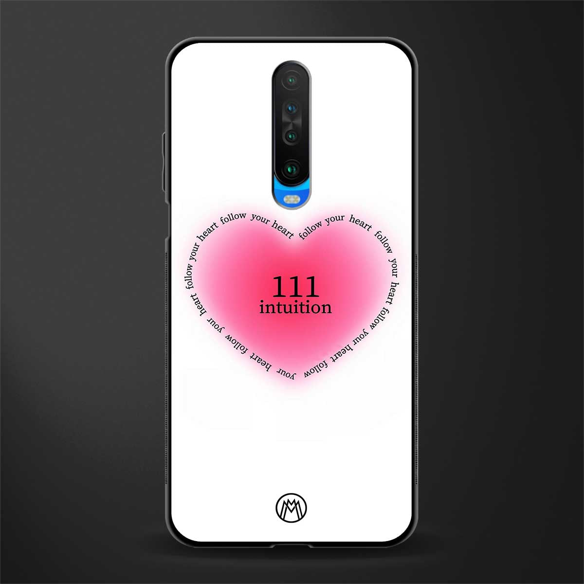 111 intuition glass case for poco x2 image