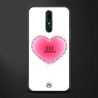 111 intuition glass case for oppo f11 image