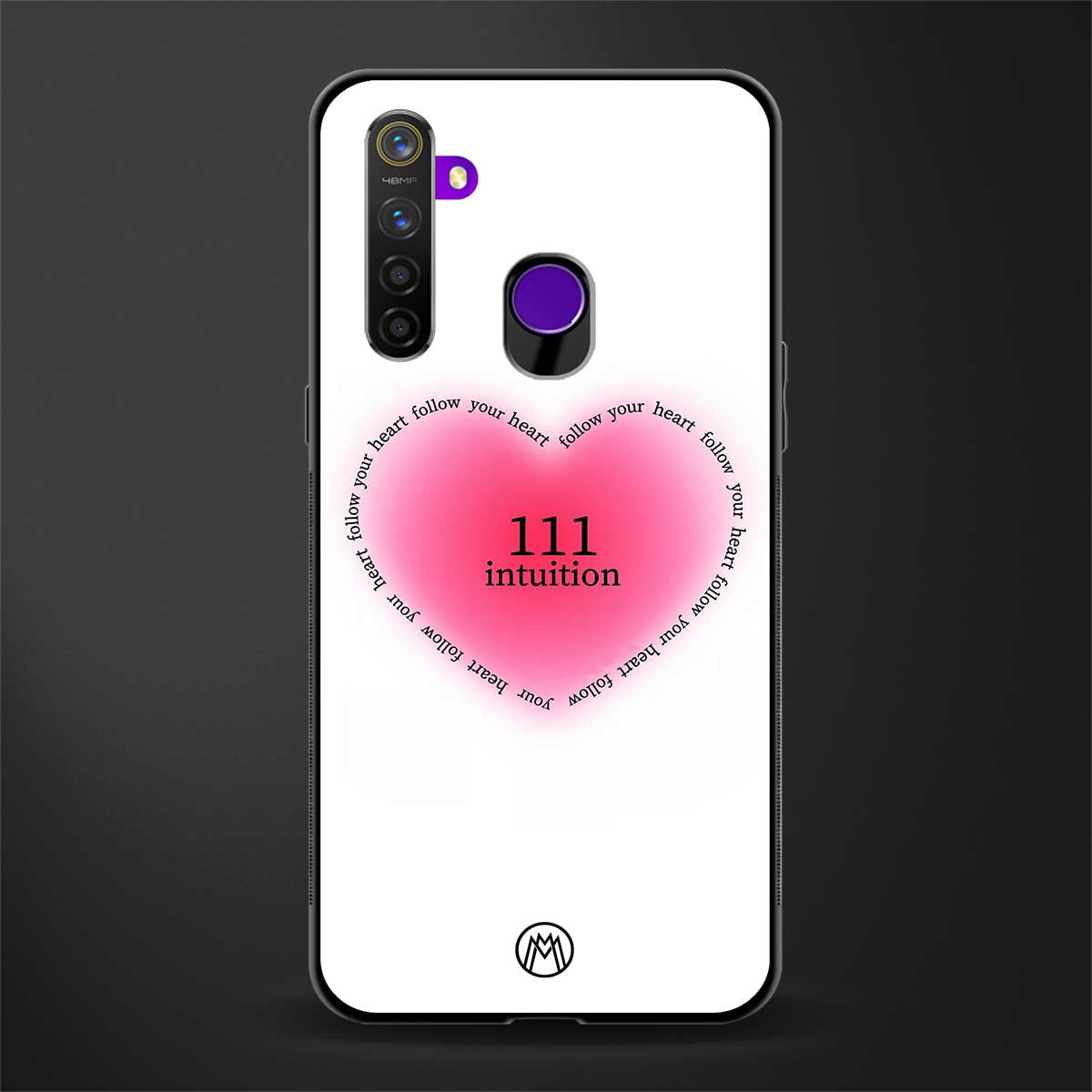 111 intuition glass case for realme 5 image