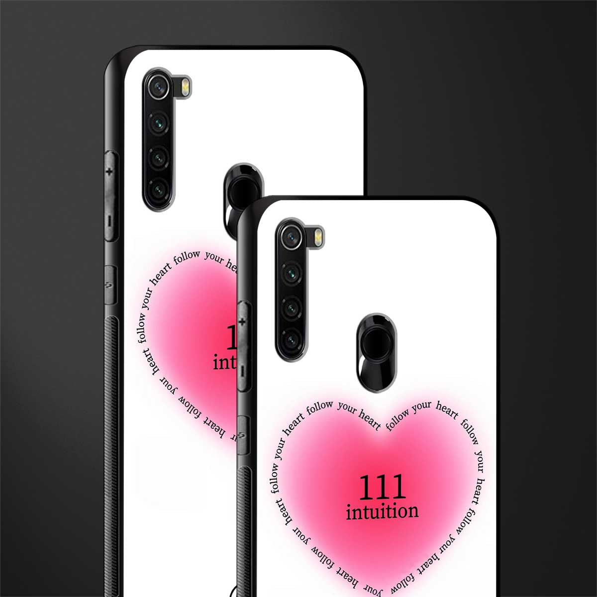 111 intuition glass case for redmi note 8 image-2