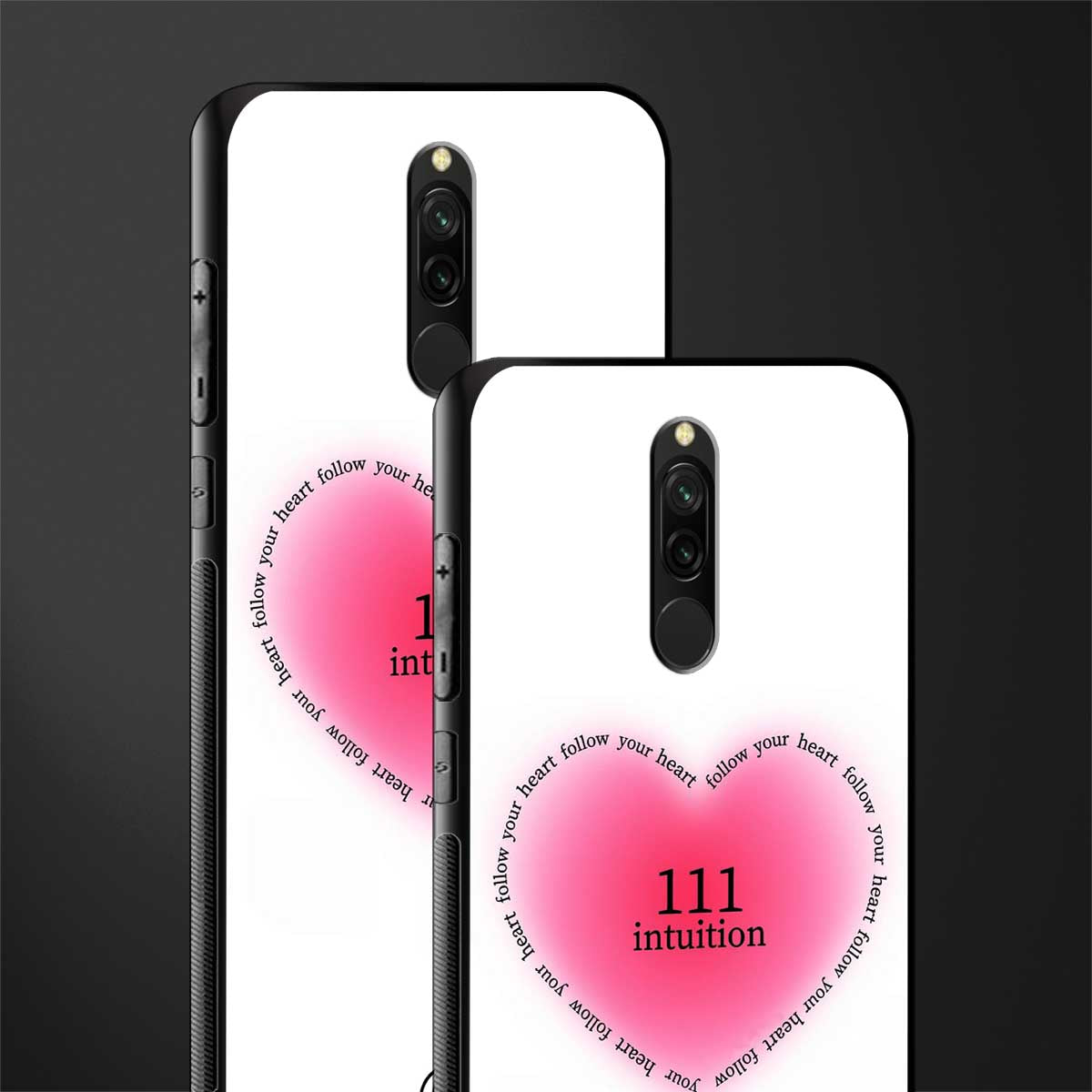 111 intuition glass case for redmi 8 image-2