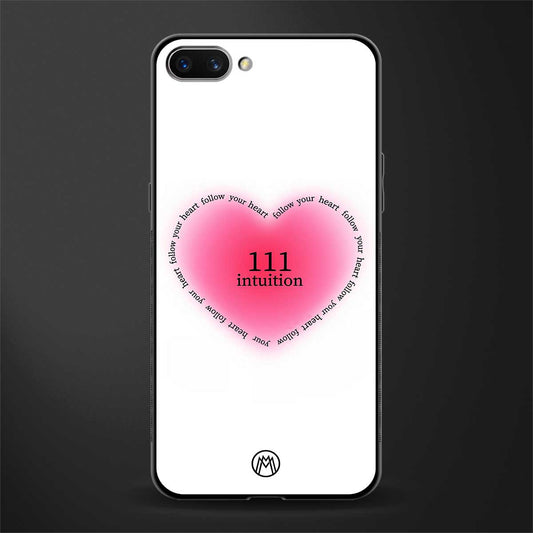 111 intuition glass case for oppo a3s image