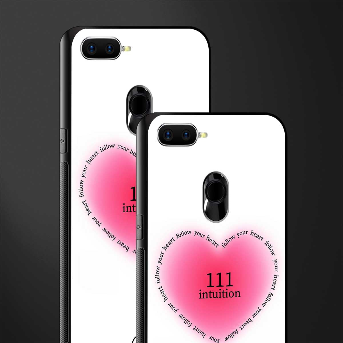 111 intuition glass case for oppo a12 image-2