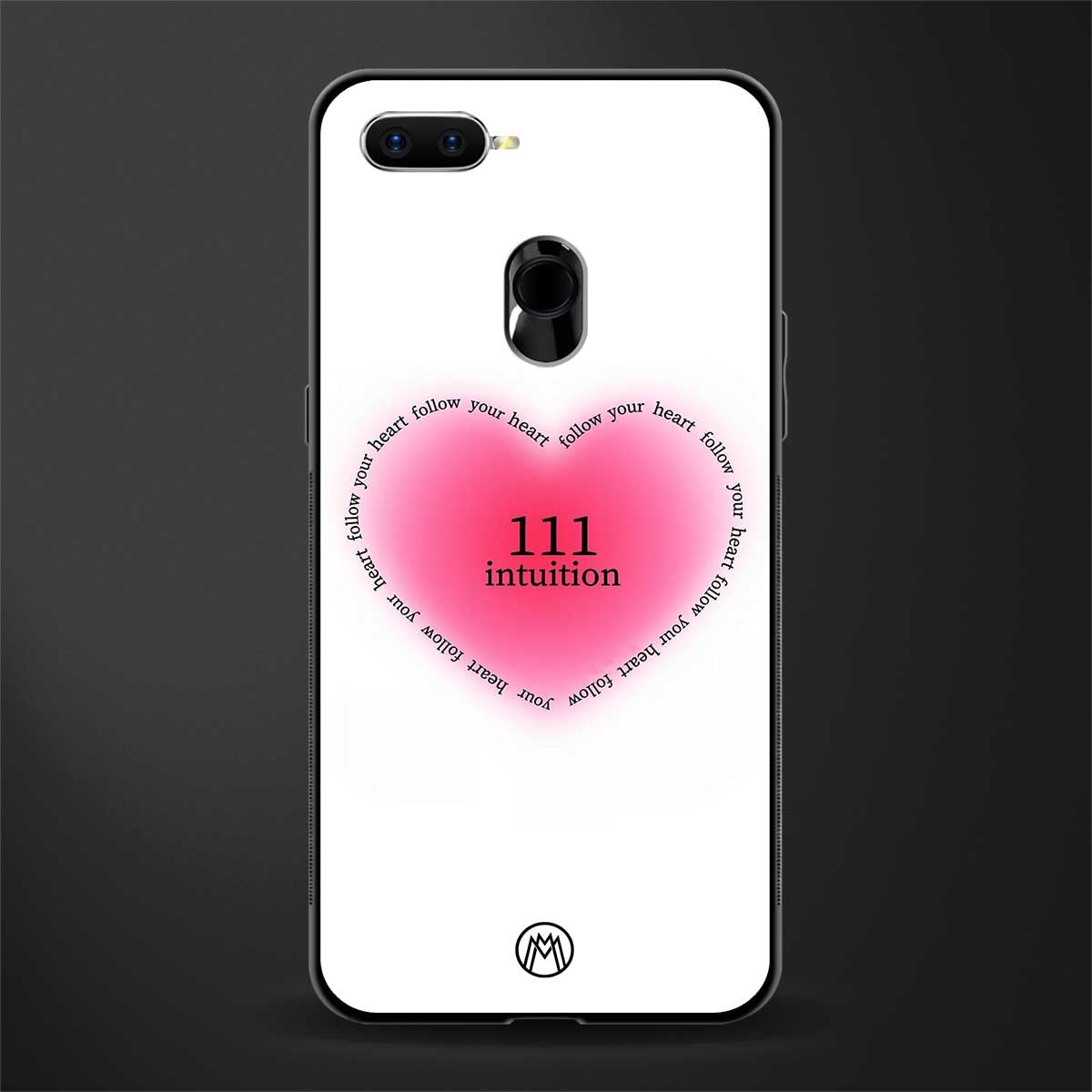111 intuition glass case for oppo a7 image