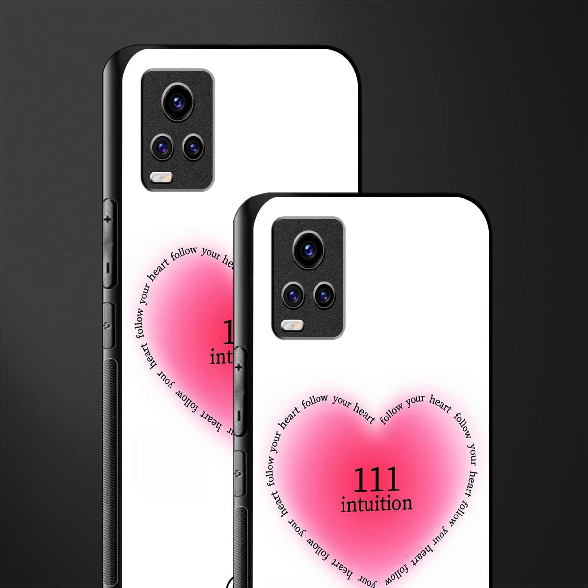 111 intuition back phone cover | glass case for vivo y73