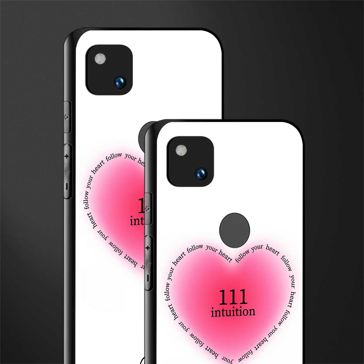 111 intuition back phone cover | glass case for google pixel 4a 4g