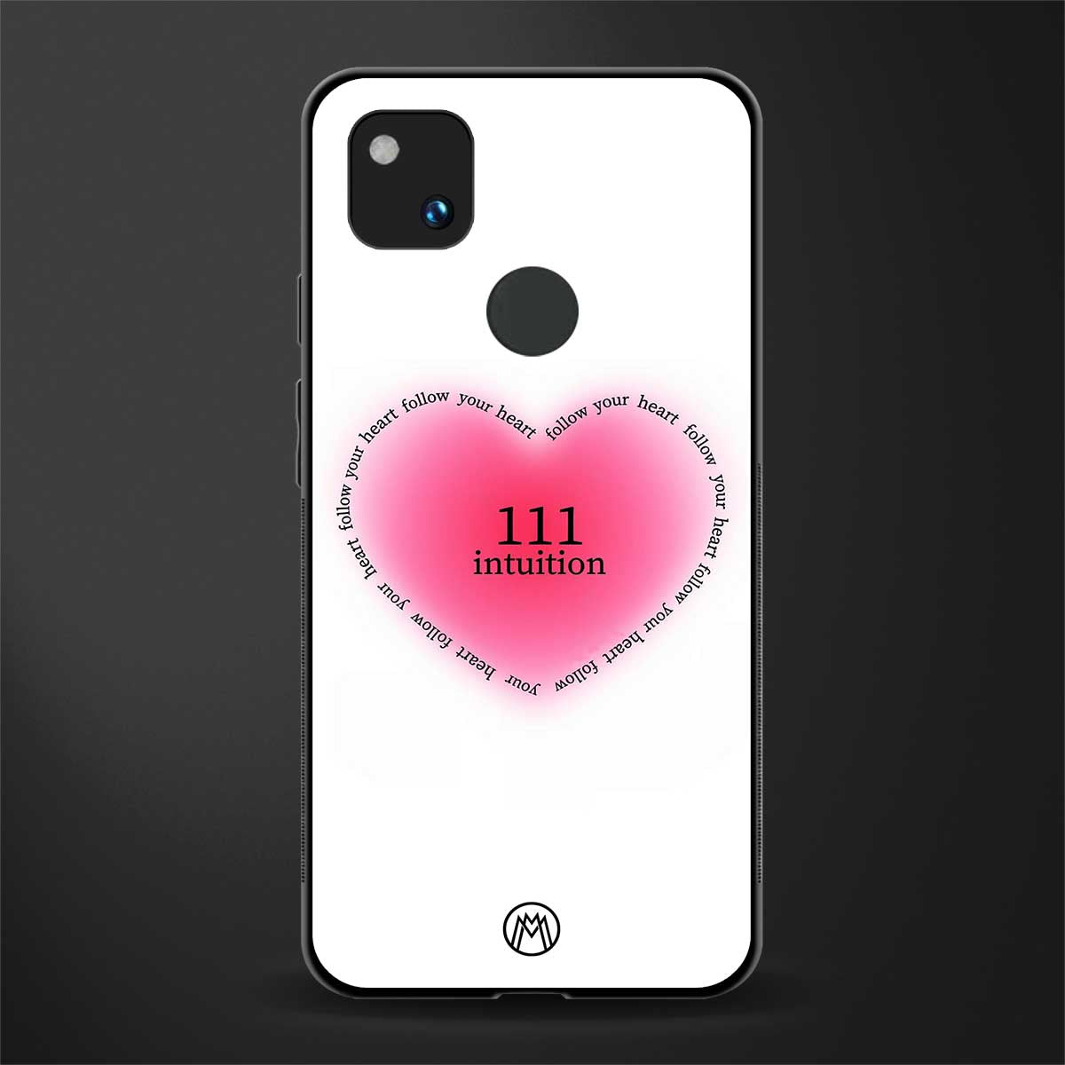 111 intuition back phone cover | glass case for google pixel 4a 4g