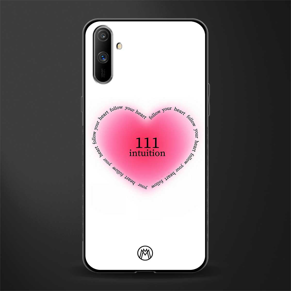 111 intuition glass case for realme c3 image