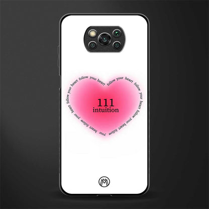 111 intuition glass case for poco x3 image