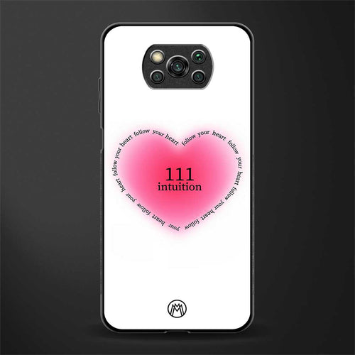 111 intuition glass case for poco x3 image