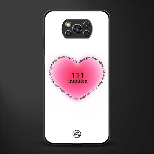 111 intuition glass case for poco x3 pro image