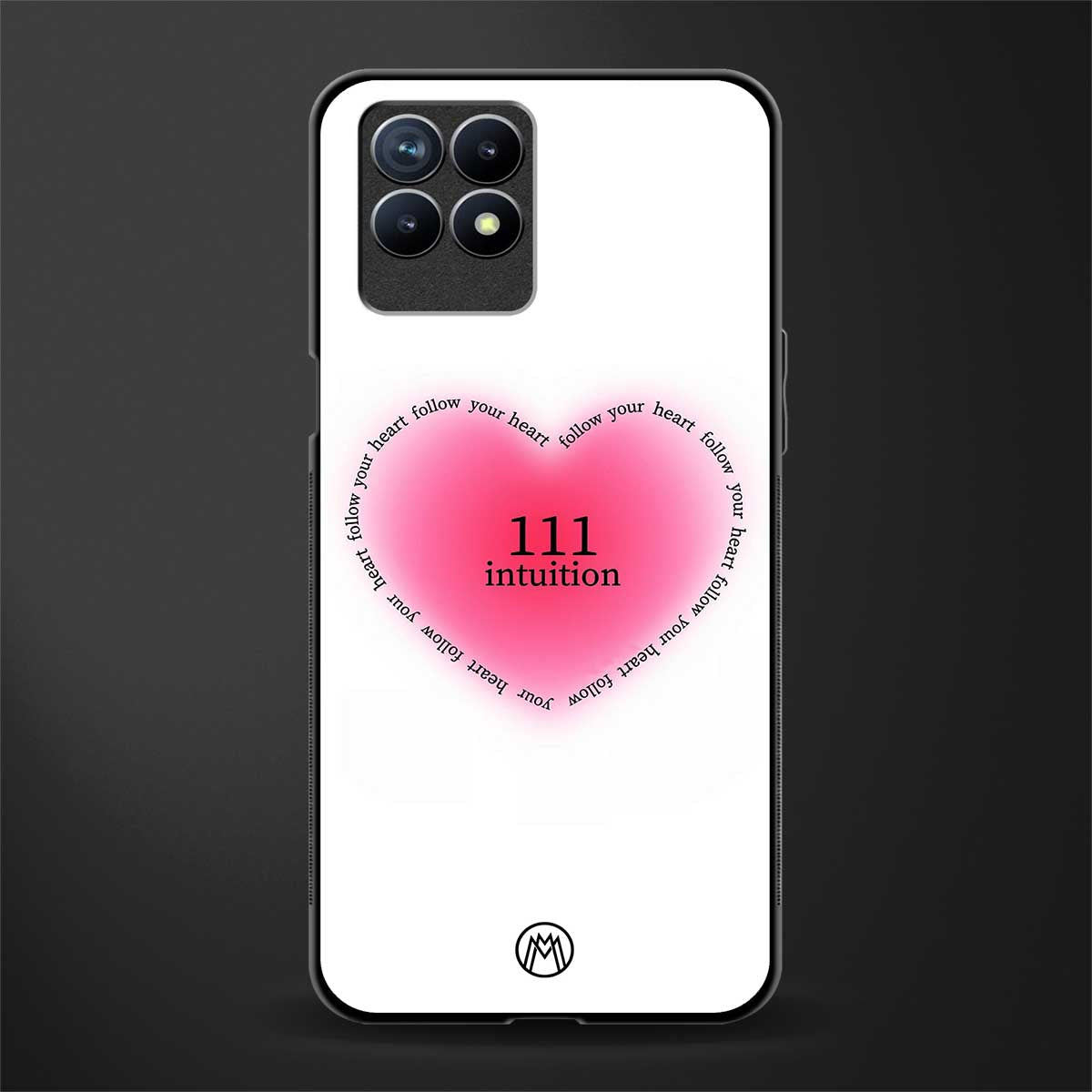 111 intuition glass case for realme 8i image