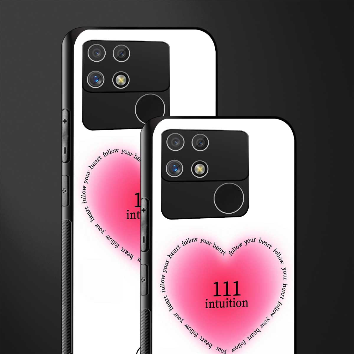 111 intuition back phone cover | glass case for realme narzo 50a