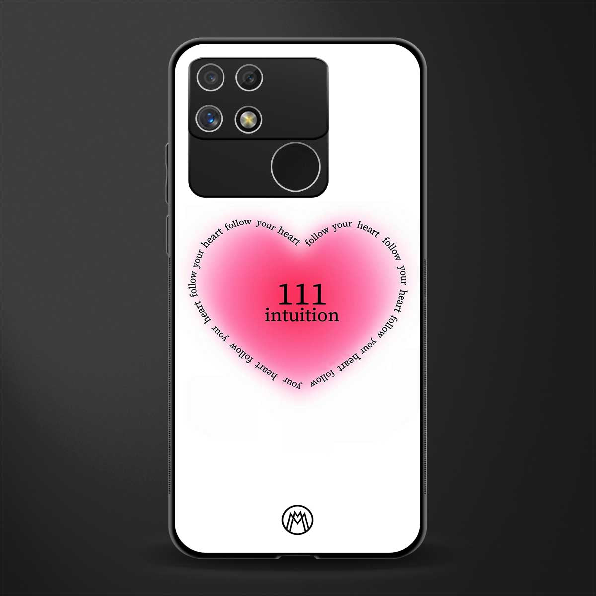 111 intuition back phone cover | glass case for realme narzo 50a