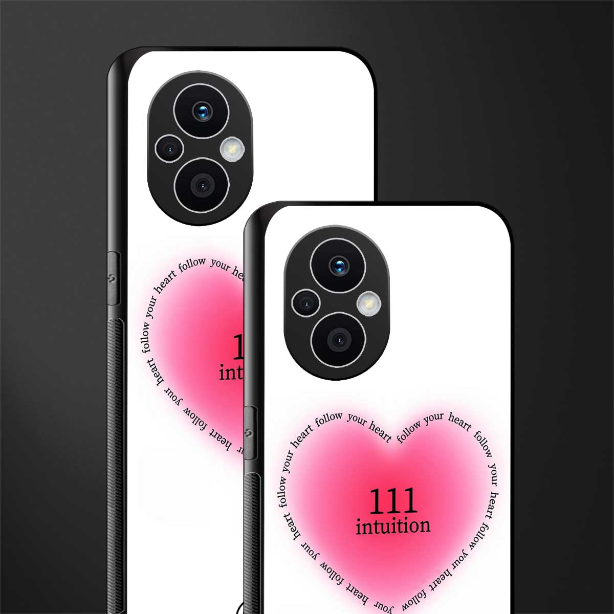 111 intuition back phone cover | glass case for oppo f21 pro 5g