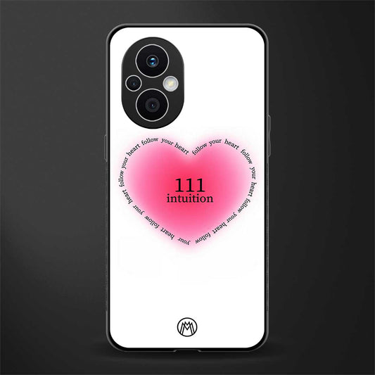 111 intuition back phone cover | glass case for oppo f21 pro 5g