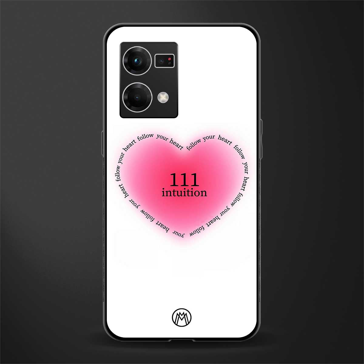 111 intuition back phone cover | glass case for oppo f21 pro 4g