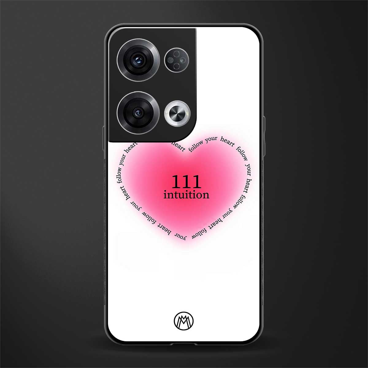 111 intuition back phone cover | glass case for oppo reno 8