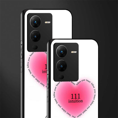 111 intuition back phone cover | glass case for vivo v25 pro 5g