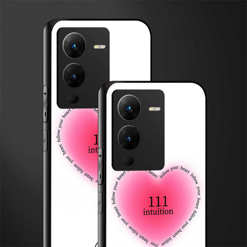 111 intuition back phone cover | glass case for vivo v25 pro 5g